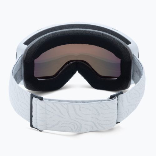 Gogle snowboardowe damskie ROXY Storm Women bright white/amber rose ml red