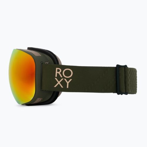 Gogle snowboardowe damskie ROXY Popscreen Cluxe burnt olive/sonar ml revo red