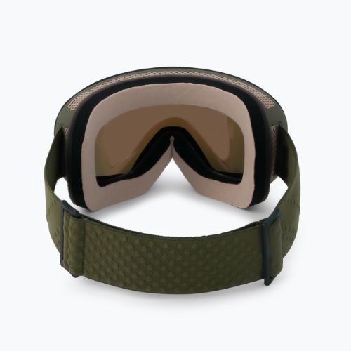 Gogle snowboardowe damskie ROXY Popscreen Cluxe burnt olive/sonar ml revo red