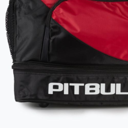 Torba treningowa Pitbull Big Duffle Bag Logo Pitbull Sports 100 l black/red