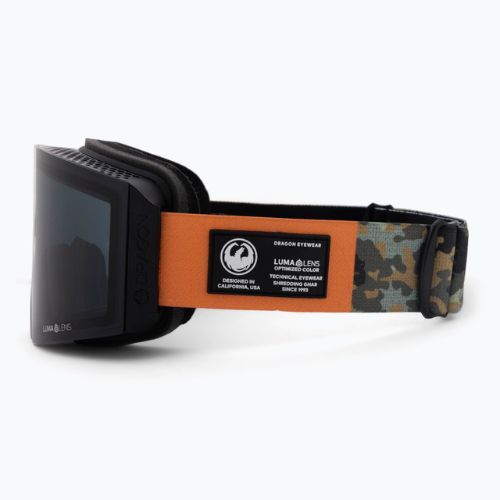 Gogle narciarskie DRAGON RVX OTG bush camo/lumalens dark smoke/lumalens amber 43734-310