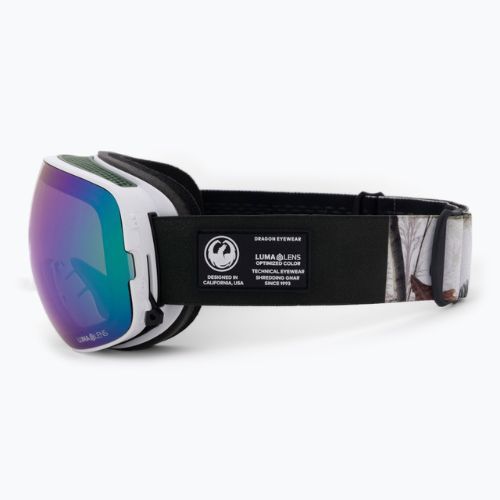 Gogle narciarskie DRAGON X2S alpine camo/lumalens green ion/lumalens amber 40455-160