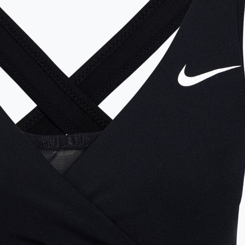 Biustonosz treningowy do karmienia Nike Swoosh Bra black/white