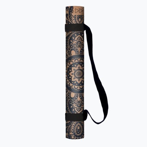 Mata do jogi Yoga Design Lab Cork 1.5 mm mandala black