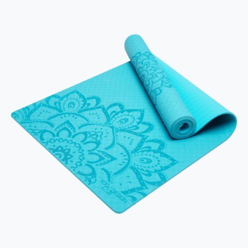 Mata do jogi Yoga Design Lab Flow Pure 6 mm mandala aqua