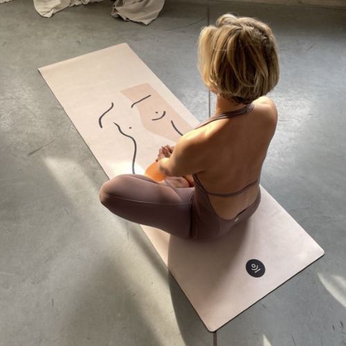 Mata do jogi Moonholi BODY 3 mm beżowa SKU-104