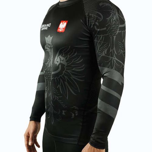 Rashguard longsleeve męski Ground Game Polska czarny