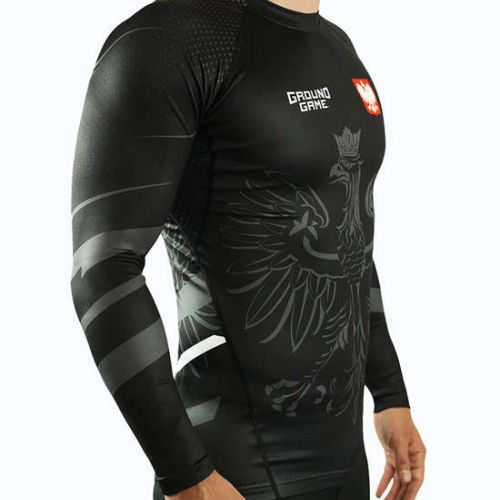 Rashguard longsleeve męski Ground Game Polska czarny