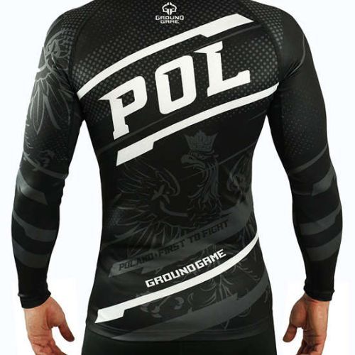 Rashguard longsleeve męski Ground Game Polska czarny