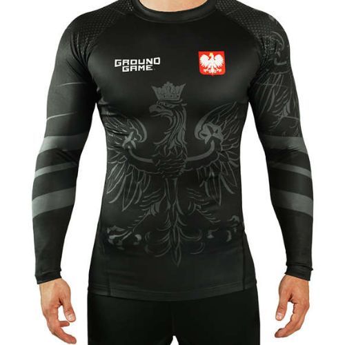 Rashguard longsleeve męski Ground Game Polska czarny