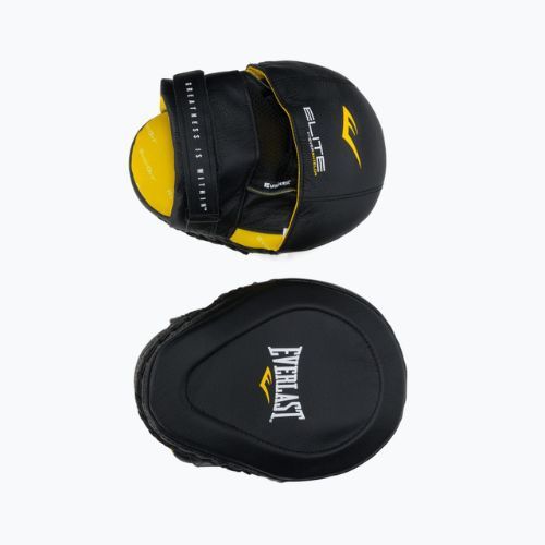 Łapy treningowe trenerskie skórzane Everlast Elite Leamantis MIT czarne EV4731