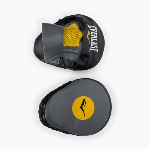 Łapy treningowe trenerskie skórzane Everlast Lea Punch Mantis szare EV4910