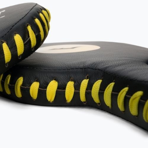 Packi treningowe trenerskie Everlast Lea Punch Paddle skóra 2 szt. czarny