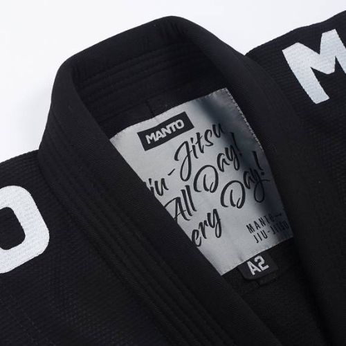 GI do brazylijskiego jiu-jitsu męskie MANTO BJJ X4 czarny