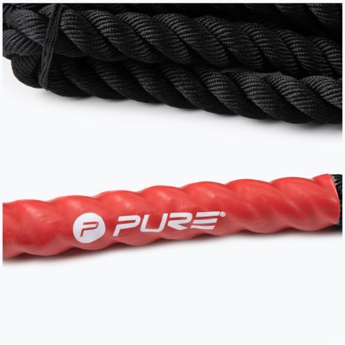 Lina treningowa Pure2Improve Battle Rope czarna P2I200810