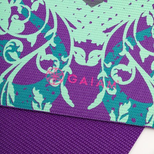 Mata do jogi Gaiam Moroccan Garden 4 mm fioletowa 62612