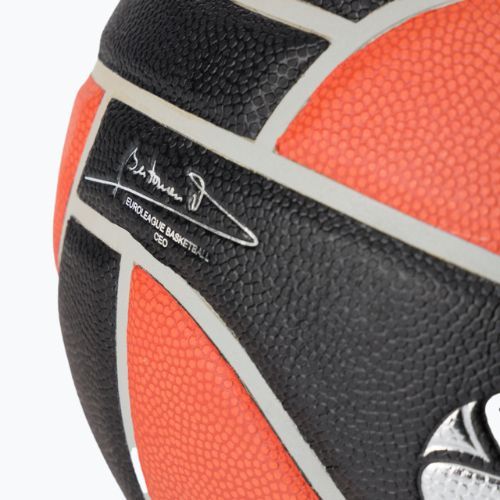 Piłka do koszykówki Spalding Euroleague TF-1000 Legacy 2021 pomarańczowa/czarna rozmiar 7
