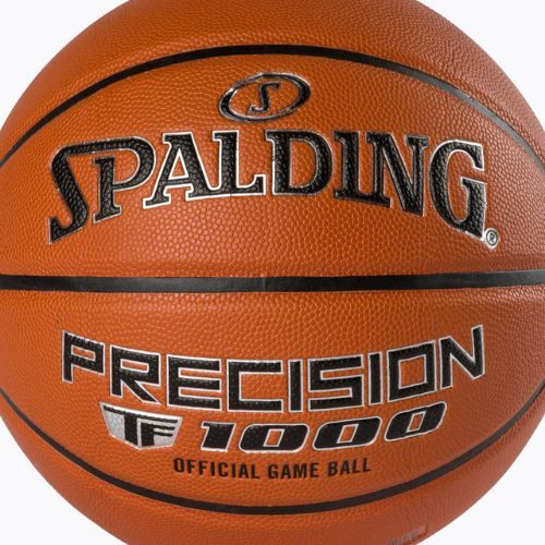 Piłka do koszykówki Spalding TF-1000 Precision Logo FIBA pomarańczowa rozmiar 7