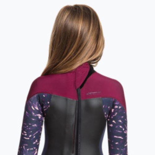 Pianka do pływania dziecięca ROXY 3/2 mm Syncro Teeny Back Zip GBS dark navy/red plum/sunset glow