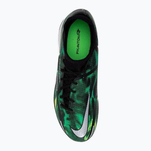 Buty piłkarskie męskie Nike Phantom GT2 Academy DF SW IC black/metalic platinum/green strike