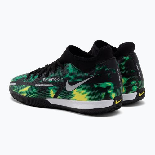 Buty piłkarskie męskie Nike Phantom GT2 Academy DF SW IC black/metalic platinum/green strike