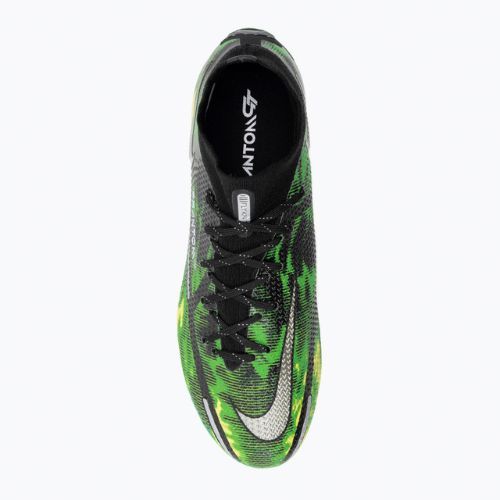 Buty piłkarskie męskie Nike Phantom GT2 Elite DF SW FG black/metalic platinum/green strike