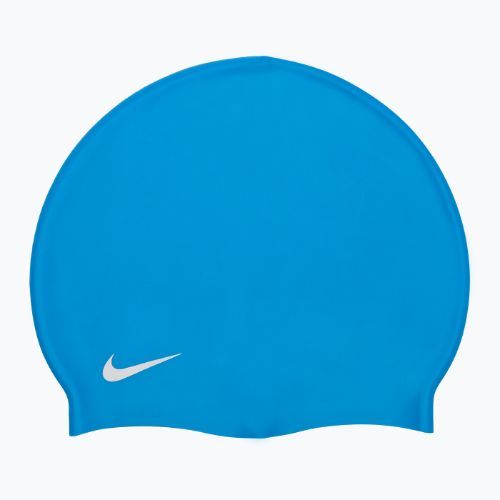 Czepek pływacki dziecięcy Nike Solid Silicone blue
