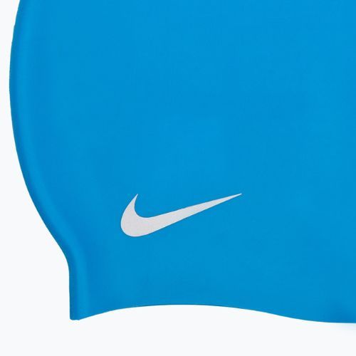 Czepek pływacki dziecięcy Nike Solid Silicone blue