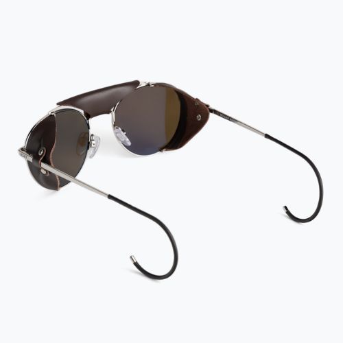 Okulary przeciwsłoneczne damskie ROXY Blizzard shiny silver/brown leather