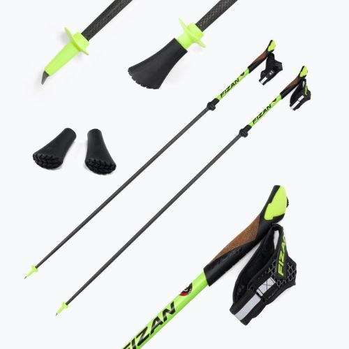 Kije nordic walking Fizan Carbon Pro 2024 yellow
