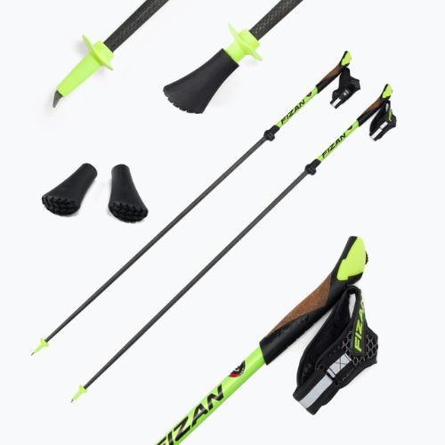 Kije nordic walking Fizan Carbon Pro yellow