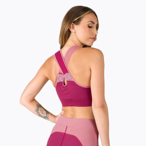 Biustonosz treningowy La Sportiva Focus red plum blush