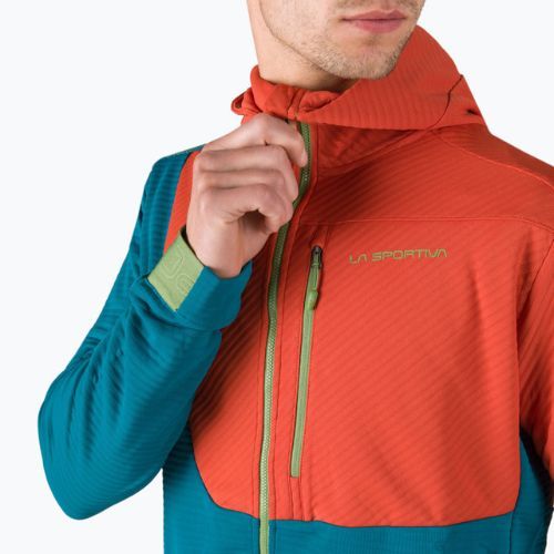 Bluza wspinaczkowa męska La Sportiva Mood Hoody space blue/saffron
