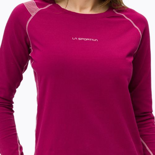 Longsleeve wspinaczkowy damski La Sportiva Futura red plum
