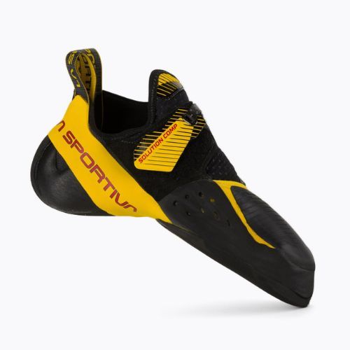 Buty wspinaczkowe męskie La Sportiva Solution Comp 2024 black/yellow