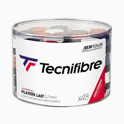 Owijki do rakiet tenisowych Tecnifibre Players Last PVC 48 szt. multicolour