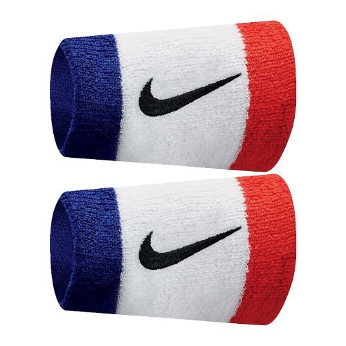 Frotki na nadgarstek Nike Swoosh Doublewide Wristbands 2 szt. white