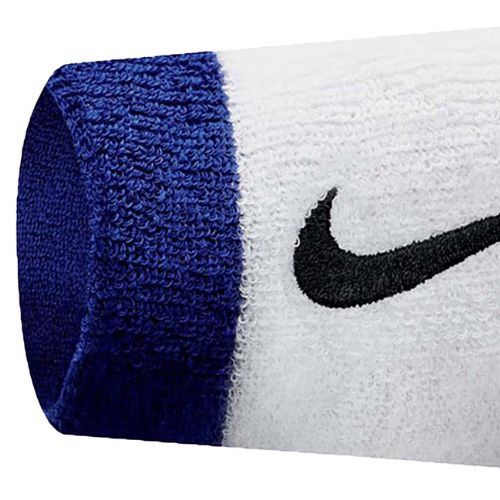 Frotki na nadgarstek Nike Swoosh Doublewide Wristbands 2 szt. white