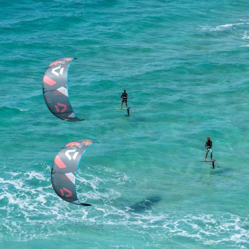 Latawiec kitesurfingowy DUOTONE Rebel SLS 2022 grey/coral red