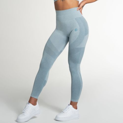 Legginsy treningowe damskie Gym Glamour Fusion blue