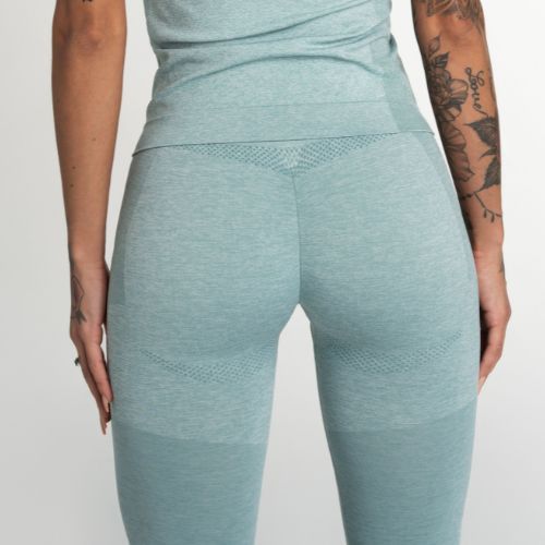 Legginsy treningowe damskie Gym Glamour Fusion green