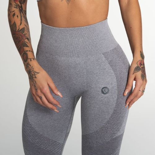 Legginsy treningowe damskie Gym Glamour Fusion light grey