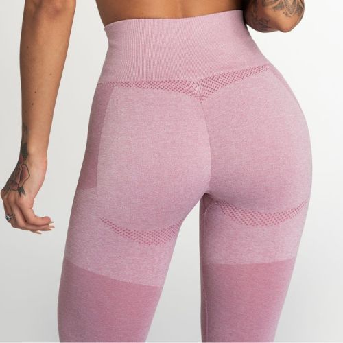 Legginsy treningowe damskie Gym Glamour Fusion pink