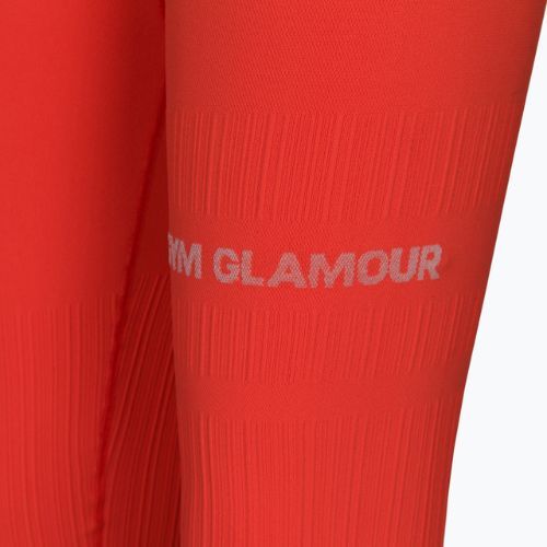 Legginsy treningowe damskie Gym Glamour Push Up coral