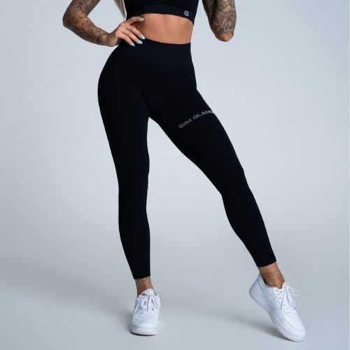 Legginsy treningowe damskie Gym Glamour Push Up black