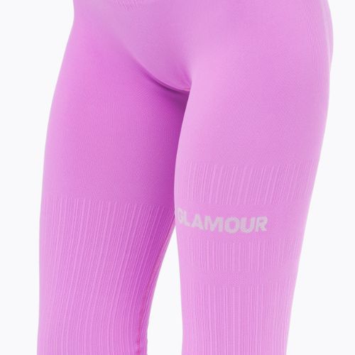 Legginsy treningowe damskie Gym Glamour Push Up pink