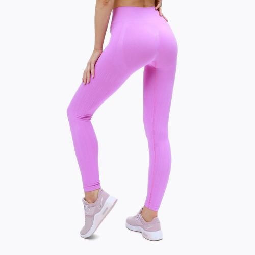 Legginsy treningowe damskie Gym Glamour Push Up pink