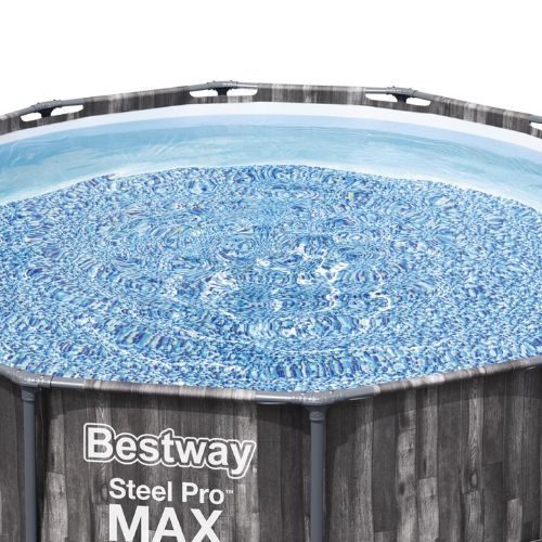 Basen stelażowy Bestway Steel Pro Max + Pompa z filtrem, Drabinka 366 cm