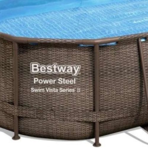Basen stelażowy Bestway Power Steel Swim Vista Series 488 x 305 cm