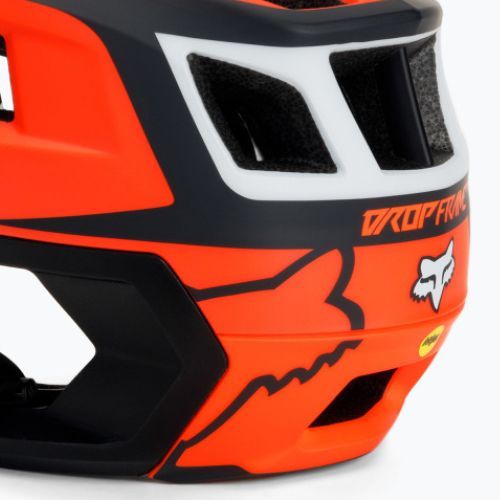 Kask rowerowy Fox Racing Dropframe Pro Dvide orange